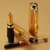 Fountain Pens Jinhao1200 Silver 18KGP B NIB Fountain Pen Dragon Carved Stationery School Office Writing Pen 230530