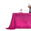 Nappe Rectangle Nappe Fête De Mariage El Drapeau Tapis Couleur Unie Tapis Décoratif Tapete Glitter Paillette Coureur