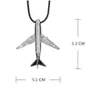 Pendant Necklaces Heeda Kpop Minimalist Fashion Jewelry 2023 Creative Unique Lifelike Airplane Necklace Elegant Joker Sweater Chain