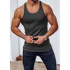 Racing Jackets 2023 Men Fitness Gym Tank Top Sleeveless Shirt Male Exercise Sports Vest Black Undershirt Gyms Train Clothing