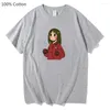 Frauen T-Shirts Ayumu Kasuga Das Mädchen war verloren Übergroße T-Shirts Frauen Harajuku T-Shirts Sommer ästhetische Baumwolle T-Shirt lässig