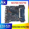 Moederbord voor Acer ES1531 EX2519 Laptop Motherboard Mainboard ES1531 142851 Moederbord met CPU N3050 N3060 N3150 N3160 N3700 N3710