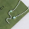 bijoux créateur bracelet collier bague SJ. Interlockin Bead Chain collier de couple minoritaire polyvalentnouveaux bijoux