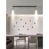 Lustres de luzes pendentes LED Modern Dining Table Kitchen Teto Candelier Sala de estar Centro Centro Home Decoração Interior Lâmpadas de iluminação