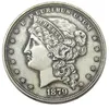 Moneda de copia chapada en plata con patrones de dólar métrico de EE. UU. 1879