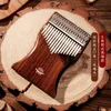 17 toetsen zwarte mode kalimba palissander duim piano muziekinstrument vinger piano geschikt voor beginnende kinderen