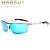 Solglasögon Aoron Polariserade solglasögon Mens Sports Driving Sun Glasses UV400 Protection Aluminium Frame Mirror Solglasögon Goggle Vintage L230523