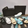 Sandalias para mujeres de diseñador moda de moda de cuero marinas al aire libre zapatillas para damas zapatillas casuales talla 35-41