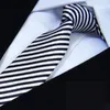 Bow Ties Hooyi 2023 Slim Skinny Tie Men's Slips Polyester Plaid Fashion Slips Black White Check Bowties Butterfly