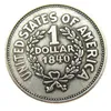 Monete commemorative placcate in argento placcato argento del dollaro indiano degli Stati Uniti del 1840