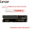 Drives Lexar SSD NVME M2 7500MB / S 512 Go 1TB 2TB M.2 2280 PCIE 4.0 Disque dur 3.0 INTERNAL INTERNE Solid State pour PlayStation 5 / ordinateur portable