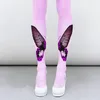 Женщины носки колготки с милым припечатками бабочки Harajuku Lolita гладкие и тепловые технологии супер растягивающие трусики леггинсы для девочек любовь