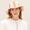 Chapéus de aba larga chapéus de balde chapéu de panamá moda cor sólida cor feminina chapéu de balde de alta qualidade de algodão pescador chapéu de protetor solar de praia yf0522 230529