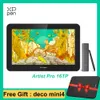 Tabletter XPPen Artist Pro 16TP 4K Ultra HD Graphic Monitor Multi Touch Drawing Display 15,6 tum Digital surfplatta 8192 nivåer BattetyFree