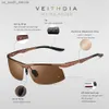VEITHDIA Sunglasses Aluminum Men Polarized UV400 Lens Rectangle Rimless Driving Fishing Sun Glasses Sports Eyewear For Male 6535 L230523