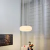 Kroonluchters LED Modern Oranje Wit Glas Kroonluchter Verlichting Voor Woonkamer Eetkamer Slaapkamer Studie Indoor Opknoping Dimbare Home Deco Lamp