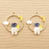 10 -stcs email Spaceman Charm voor sieraden maken astronaut Moon Cloud Star Earring Hanger Bracelet Accessoires Diy Craft Supplies