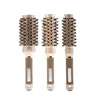 Hair Brushes 4pcs/Set Round Hair Comb Hairdressing Curling Hair Brushes Professional Salon Styling Ceramic Barrel Comb Barbershop Tools 230529