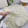 Юбки с высокой талией для женщин 2023 модные блестки белая юбка шикарная элегантная твердая прямая эластичная талия midi