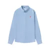 mens shirt Classic polo shirts AM Matching paris fashion Love Embroidery Macaron Color long shirt