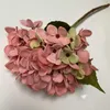 Fleurs décoratives Single Pull Blanc Hortensia Mariage Fleur Mur Simulation Faux Salon Table Basse Bouquet