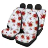 Auto -stoelbedekkingen Instantarts Spring kleurrijke bloemontwerp frontback voor voertuigbedekking gemakkelijk te installeren interieur interieur