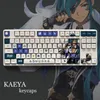 Combos Genshin Impact -thema Kaeya PBT Materiaal KeyCaps 108 Sleutels ingesteld voor mechanisch toetsenbord OEM Profiel alleen KeyCaps MEYUDOU