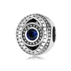 Dla Pandora Charms Sterling Silver Peads Women Greek Eye Flower Miłość Siostra z cyrkonu wisiorek