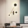 Vägglampor nordiska led ljus modern lyx för sovrum vardagsrum hem dekoration kan 360 grader roterbar kreativ armatur