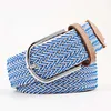 Golf Top Leather Men's Canvas Elastic Woven Wide Design Belt G230529