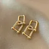 Ohrstecker Vintage-Charme 14K Echtgold vergoldet quadratische geometrische Kristall-Tropfenohrringe für Frauen AAA-Zirkonia S925 Silbernadel Schmuck Geschenk J230529 J230529