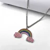 gioielli firmati braccialetto collana anello Accessori teschio piccolo arcobaleno smalto uomini donne amanti catena maglione