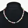 Choker Elegant Design Fashion Glass Mix Beads Necklace For Women Handmade Colorful Party Gift Jewelry