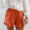 Women's Shorts Free delivery of women's extra large solid high elastic casual shorts loose pockets summer running pants P230530