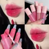 Brillant à lèvres rose amour coeur glaçure miroir eau lait thé nu brun Transparent verre huile étanche teinte claire maquillage