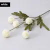 Decorative Flowers 5Heads Artificial Flower Dandelion False Small Thorn Ball White Hydrangea Simulation Plant For Home Wedding Decoration