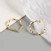 Boucles d'oreilles à tige WPB S925 en argent Sterling femmes Mobius cercles bijoux haut de gamme pour filles cadeaux de vacances tendances de mariage
