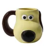Muggar stil söt hund kaffe te kopp gåvor prylar kreativa tredimensionella stora kapacitet vatten kopp hem par kopp söt födelsedag present