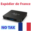 Navio da França X96Q Pro TV Box Android 10 Smart TVBOX Allwinner H313 Quad Core 4K 60fps 2.4G WiFi Google Playstore X96 Mini