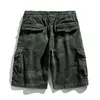 Heren shorts 2023 Men Summer Pants Casual Camouflage Cargo Short multi-pocket kaki mannelijke jeugdstudent militair