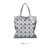 Bolsas de ombro bolsa luminosa mulher geometria diamante toute dobrável laser bolsas lisadas bolsa feminina holograma