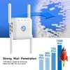 Routers 5g Wifi Repeater Wifi Amplifier 1200mbps Wi fi Signal Network Extender Long Range 5ghz Booster Increases 5 ghz Wireless Wifi