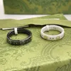 bijoux de créateur bracelet collier bague Accessoires noir blanc céramique unisexe couple paire bague