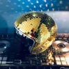 Decorative Objects Figurines Disco Ball Helmet Mirror Glass Glitter Classic Party Bar Room Party Decoration American Retro Art Disco Shiny Hat Ornaments 230530