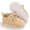 Athletic Shoes Ins Autumn Winter Baby Boy Solid Lace-Up Soft Toddler Kids Footwear PU Leather Non-slip First Walkers Crib 0-18M