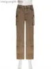 Jeans pour femmes Wmstar Jeans Femmes Pantalon Cargo Mode Coréenne Denim Bas Garçon Ami Pantalon Streetwear avec Poches Nouveau Gros Dropshipping T230530