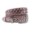 Western Diamond Stud Sparkling Rhinestone Band Cowgirl Cinto de Strass Skull Women's Ceinture Women G230529