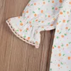 Clothing Sets 2Pcs Cute Newborn Baby Girls Casual Outfits Long Sleeve Ruffle Collar Plaid TopsandShort Suspender Pants Clothes