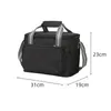 Dinnerware Sets Portable Lunch Bag Thermal Insulated Box Tote Cooler Handbag Bento Pouch Dinner Container Storage Bags