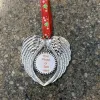 Christmas Decoration Sublimation Blanks Angel Wings Shape Pendent Hot Transfer Printing Xmas DIY Consumables Supplies NEW